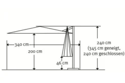 Schneider® SCHNEIDER Rhodos Junior Ampelschirm, Natur, Quadratisch, 270 X 270 Cm -Deko Garten Verkauf 5 12049 4.jpg