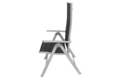 VILLANA Multipositionssessel, Silber/schwarz, Aluminium/Textil, 67 X 58 X 113 Cm, Klappbar -Deko Garten Verkauf 5 13397.jpg