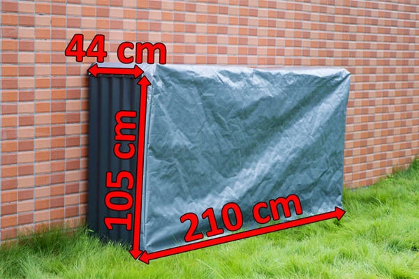 OUTFLEXX Wetterschutzvorhang Für 14886, 14813, Silber-grau, 210x44x105 Cm 5 OUTFLEXX Wetterschutzvorhang Für 14886, 14813, Silber-grau, 210x44x105 Cm – Bild 5