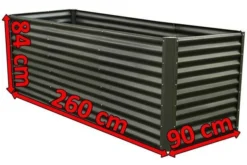 OUTFLEXX Set Hochbeet Mit Erweiterungsmodul, Anthrazit, Zincalume, 180+80cm -Deko Garten Verkauf 5 16091.jpg