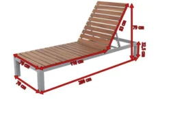 VILLANA Gartenliege, Alu / FSC-Akazienholz, 200 X 70 X 33 Cm, 4-Stufen Verstellbar -Deko Garten Verkauf 5 16457.jpg