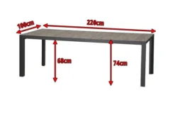 SIENA GARDEN Silva Diningtisch, Anthrazit/washed Grey, Alu/Keramik, 220x100cm 13 SIENA GARDEN Silva Diningtisch, Anthrazit/washed Grey, Alu/Keramik, 220x100cm -Deko Garten Verkauf 5 16602.jpg