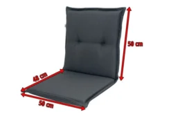 DOPPLER Comfort Stuhlauflage Niederlehner, Anthrazit, Polyester, 100 X 50 X 7 Cm -Deko Garten Verkauf 5 17432.jpg