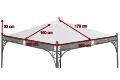 OUTFLEXX Ersatzdach Für Siena Garden Pavillon Korfu, Natur, Polyester PU-beschichtet, 350x350cm -Deko Garten Verkauf 5 18343.jpg