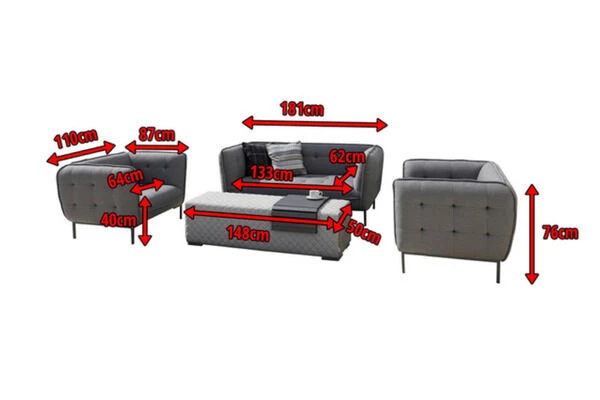 OUTFLEXX Cozy Sitzgruppe, Flanelle, Alu/Sunbrella, 4-5 Personen, Inkl. Tablett Zum Auflegen 5 OUTFLEXX Cozy Sitzgruppe, Flanelle, Alu/Sunbrella, 4-5 Personen, Inkl. Tablett Zum Auflegen – Bild 5