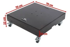 OUTFLEXX Schirmständer, Granit, 70x70x22cm, 150kg, Mit Lenkrollen Und Standfüßen 16 OUTFLEXX Schirmständer, Granit, 70x70x22cm, 150kg, Mit Lenkrollen Und Standfüßen -Deko Garten Verkauf 5 18884.jpg