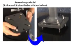 OUTFLEXX Adapterplatte Für Schirmständer Und Bodenanker, Anthrazit, Alu, 16x16x1,5cm, Lochabstand 64-113mm -Deko Garten Verkauf 5 18885.jpg