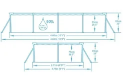 BESTWAY Steel Pro Pool Mit Gestell, Blau, TriTech/Stahl, 400x211x81cm, Mit Filterpumpe 9 BESTWAY Steel Pro Pool Mit Gestell, Blau, TriTech/Stahl, 400x211x81cm, Mit Filterpumpe -Deko Garten Verkauf 5 19171.jpg