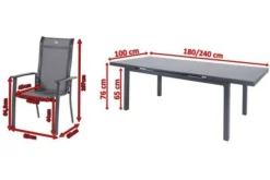 HARTMAN Alice Comfort Esstischgarnitur, Xerix, Alu/Textilene, Tisch 180/240x100cm, 6 Stapelsessel 16 HARTMAN Alice Comfort Esstischgarnitur, Xerix, Alu/Textilene, Tisch 180/240x100cm, 6 Stapelsessel -Deko Garten Verkauf 5 19333.jpg