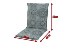 DOPPLER Lyra Stuhlauflage Niederlehner, Grau Gemustert, Polyester, 100 X 48 X 7 Cm, Mit Reißverschluss 9 DOPPLER Lyra Stuhlauflage Niederlehner, Grau Gemustert, Polyester, 100 X 48 X 7 Cm, Mit Reißverschluss -Deko Garten Verkauf 5 19682.jpg