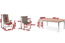 STERN Cardiff Esstischgruppe, Silber/taupe, Edelstahl/Teak, Tisch 200 X 100 Cm, 6 Stapel-, 2 Multipositionssessel -Deko Garten Verkauf 5 19727.jpg