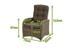 Ploß Rabida Comfort Dining / Lounge Sessel, Champagner-meliert, Polyrattan, 73x85x112 Cm, Verstellbar 22 Ploß Rabida Comfort Dining / Lounge Sessel, Champagner-meliert, Polyrattan, 73x85x112 Cm, Verstellbar -Deko Garten Verkauf 5 20162.jpg