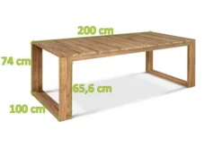 OUTFLEXX Anok Esstisch, Natur, Recycled FSC®-Teak, 200x100 -Deko Garten Verkauf 5 20299.jpg