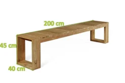 OUTFLEXX Anok Bank, Natur, Recycled FSC®-Teak, 200x40x45cm -Deko Garten Verkauf 5 20300.jpg