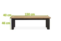 OUTFLEXX Oxford Bank, Dark Grey/natur, Alu/recycled FSC®-Teak, 150x40x45cm, Rustikal Gebürstet -Deko Garten Verkauf 5 20334.jpg