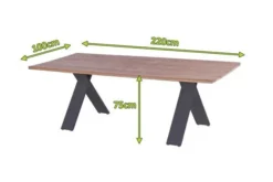 HARTMAN Xanadu Esstisch, Xerix, Alu / Teakholz, 220 X 100 Cm, X-Gestell 15 HARTMAN Xanadu Esstisch, Xerix, Alu / Teakholz, 220 X 100 Cm, X-Gestell -Deko Garten Verkauf 5 20405.jpg