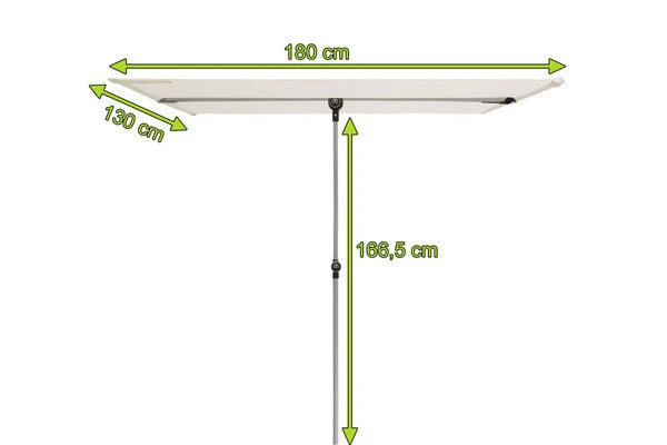 DOPPLER Active Balkonblende, Natur, Alu/Polyester, 180x130 Cm, Höhenverstellbar, Drehbar 5 DOPPLER Active Balkonblende, Natur, Alu/Polyester, 180x130 Cm, Höhenverstellbar, Drehbar – Bild 5