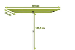 DOPPLER Active Balkonblende, Fresh Green, Alu/Polyester, 180x130 Cm, Höhenverstellbar, Drehbar -Deko Garten Verkauf 5 20868.jpg