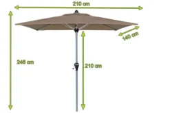 DOPPLER Active Auto Tilt Mittelstockschirm, Greige, Alu/Polyester, 210x140 Cm, Höhenverstellbar, Mit Kurbel -Deko Garten Verkauf 5 20871.jpg