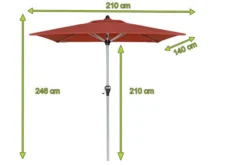 DOPPLER Active Auto Tilt Mittelstockschirm, Terracotta, Alu/Polyester, 210x140 Cm, Höhenverstellbar, Mit Kurbel -Deko Garten Verkauf 5 20872.jpg