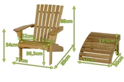 Ploß Adirondack Sessel, Teakoptik, FSC®-Akazienholz, 73x89x88 Cm, Mit Hocker 50x51x33,5 Cm 23 Ploß Adirondack Sessel, Teakoptik, FSC®-Akazienholz, 73x89x88 Cm, Mit Hocker 50x51x33,5 Cm -Deko Garten Verkauf 5 21056.jpg
