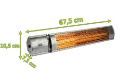 OUTTECH XD-Y Heizstrahler, Silber, Alu, 67,5 X 10,5 X 7,2 Cm, Staubdicht Und Wassergeschützt, Fernbedienung Mit 2 Stufen -Deko Garten Verkauf 5 21295.jpg
