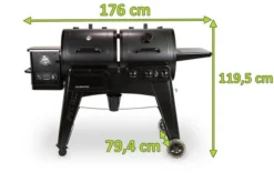 PIT BOSS Navigator 1230 Kombi-Grill, Schwarz, Stahl, 175,9 X 79,4 X 119,5 Cm, Gas- Und Pelletgrill -Deko Garten Verkauf 5 21358.jpg
