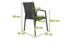 STERN New Top Stapelsessel, Anthrazit/karbon, Aluminium/Textil, 65x57x89 Cm, Pulverbeschichtet, Stapelbar -Deko Garten Verkauf 5 21914.jpg