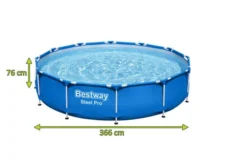 BESTWAY Steel Pro Pool Mit Gestell, Blau, TriTech/Stahl, Ø366x76cm, Mit Filterpumpe -Deko Garten Verkauf 5 21930.jpg