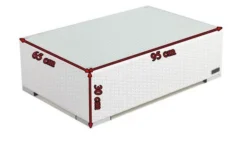 OUTFLEXX Kaffeetisch, Weiß, Polyrattan, 95x65cm, Inkl. Glasplatte -Deko Garten Verkauf 5 2511 9.jpg