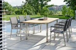 STERN Ausziehtisch, Silber/natur, Edelstahl/FSC-Teakholz, 162/220x90 Cm, Butterfly-Auszug -Deko Garten Verkauf 6 16498.jpg