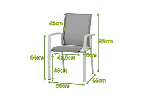 SIENA GARDEN Dining Sessel Velia, Aluminium/Ranotex 5 SIENA GARDEN Dining Sessel Velia, Aluminium/Ranotex – Bild 5