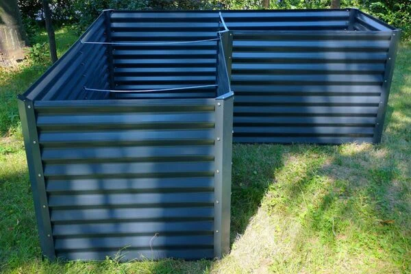 OUTFLEXX Eck-Hochbeet, Anthrazit, Zincalume, 210x210x90x84cm 6 OUTFLEXX Eck-Hochbeet, Anthrazit, Zincalume, 210x210x90x84cm – Bild 6