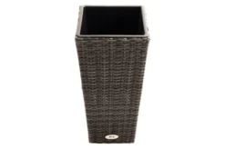 Ploß Rocking Pflanzgefäß, Grau/braun-meliert, Polyrattan, Konisch, 28x28x60 Cm, Kunststoffeinsatz -Deko Garten Verkauf 6 18199.jpg
