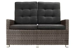 Ploß Rocking Comfort Dining / Lounge 2-Sitzer Sofa, Grau/braun-meliert, Polyrattan, 148x85x112 Cm, Verstellbar -Deko Garten Verkauf 6 18206.jpg