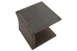 Ploß Rocking Beistelltisch, Grau/braun-meliert, Polyrattan, 50x45x50 Cm, Glasplatte In Steinoptik -Deko Garten Verkauf 6 18217.jpg