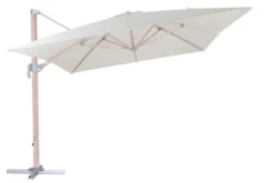 OUTFLEXX Ampelschirm, Creme, Aluminium In Holzoptik, 400x300cm, Inkl. Plattenständer -Deko Garten Verkauf 6 18511.jpg