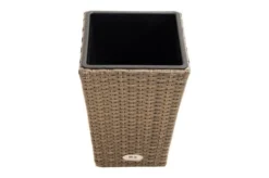 Ploß Rabida Pflanzgefäß, Champagner-meliert, Polyrattan, Konisch, 28x28x40 Cm, Kunststoffeinsatz -Deko Garten Verkauf 6 20152.jpg