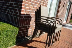 Ploß Rabida Basic Stapelstuhl, Champagner-meliert, Polyrattan, 64 X 56 X 92 Cm, Inkl. Polster -Deko Garten Verkauf 6 20154.jpg