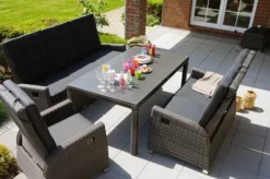 Ploß Rocking Dining Tisch, Grau/braun-meliert, Polyrattan, 170 X 90 Cm, Glasplatte In Steinoptik -Deko Garten Verkauf 6 20157.jpg