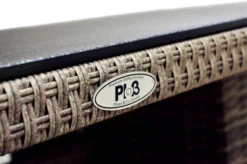 Ploß Rabida Dining Tisch, Champagner-meliert, Polyrattan, 220 X 100 Cm, Glasplatte In Steinoptik -Deko Garten Verkauf 6 20161.jpg