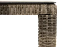 Ploß Rabida Dining Tisch, Champagner-meliert, Polyrattan, 170 X 90 Cm, Glasplatte In Steinoptik -Deko Garten Verkauf 6 20167.jpg