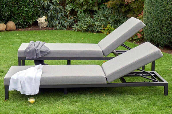 HARTMAN Eva Loungeliege, Flanelle, Sunbrella, 195 X 70 X 45 Cm, Rückenlehne Verstellbar, Hohe Liegefläche 6 HARTMAN Eva Loungeliege, Flanelle, Sunbrella, 195 X 70 X 45 Cm, Rückenlehne Verstellbar, Hohe Liegefläche – Bild 6