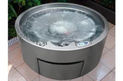 Outtech Steel Art Aqua Whirlpool, Silber/grau, 180x180x73 Cm,5 Pers., LCD Balboa Anzeige, Rund -Deko Garten Verkauf 6 21292.jpg