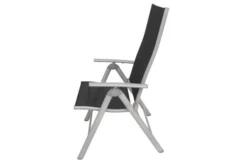 VILLANA Multipositionssessel, Silber/schwarz, Aluminium/Textil, 67 X 58 X 113 Cm, Klappbar -Deko Garten Verkauf 7 13397.jpg