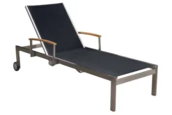 OUTFLEXX 2er-Set Sonnenliegen, Schwarz, Edelstahl/Teak, 195,5x74x35cm, Mit Beistelltisch 45x45cm -Deko Garten Verkauf 7 14165.jpg