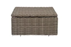 OUTFLEXX Hocker, Grau, Polyrattan, 70 X 70 X 35 Cm, Verstellbare Sitzfläche, Wasserfeste Kissenbox -Deko Garten Verkauf 7 18362 4 BOX.jpg