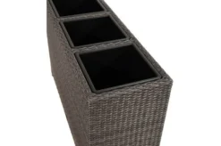 Ploß Rocking Pflanzgefäß, Grau/braun-meliert, Polyrattan, 113x40x70 Cm, Mit 3 Kunststoffeinsätzen -Deko Garten Verkauf 7 20158.jpg