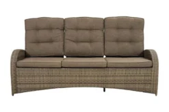 Ploß Rabida Comfort Dining / Lounge 3-Sitzer Sofa, Champagner-meliert, Polyrattan, 210x85x112 Cm, Verstellbar -Deko Garten Verkauf 7 20164.jpg