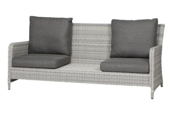 SIENA GARDEN Soria 3-Sitzer Loungesofa, Ice Grey, Alu / Gardino®-Geflecht, 203x87x88 Cm 7 SIENA GARDEN Soria 3-Sitzer Loungesofa, Ice Grey, Alu / Gardino®-Geflecht, 203x87x88 Cm – Bild 7